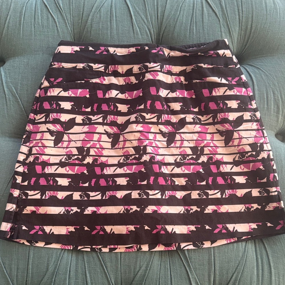 Purple and Black Patterned Women's Golf Skirt